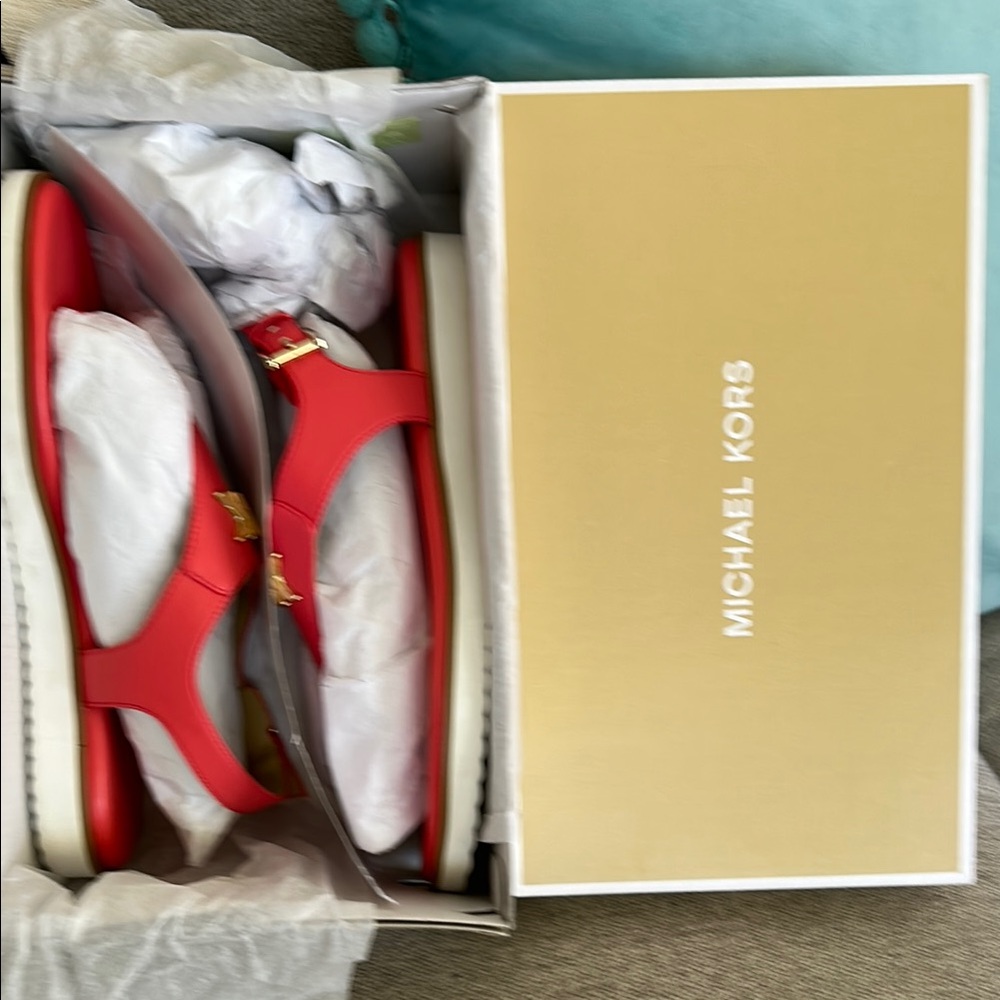 Michael Kors Salmon Red Sandals